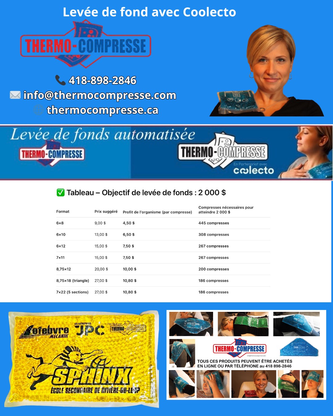 Campagne de financement 2025 avec Colecto